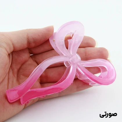 کلیپس دخترانه مدل پاپیون دنباله دار دو رنگ