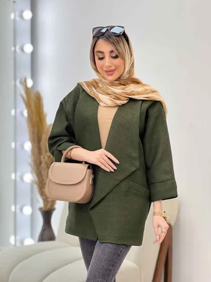 مانتو دو جیب نما پایین هلال