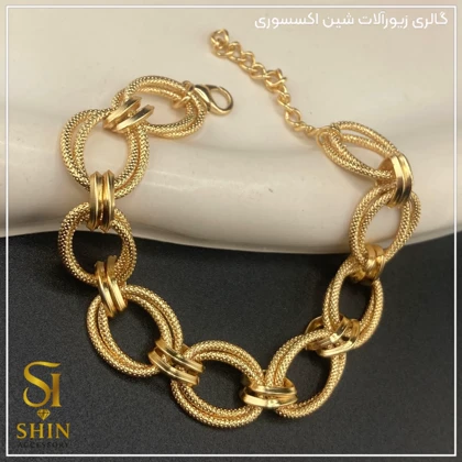 دستبند زنانه استیل دوپیو کد dzd22