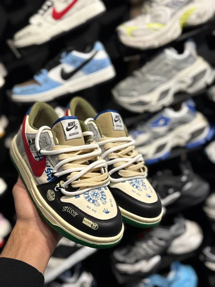 کتانی مردانه نایک اس بی دانک هفت رنگ