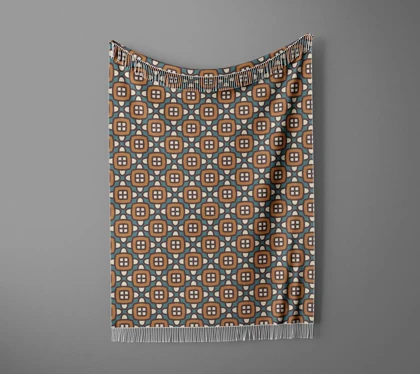 شال مبل ریش دار sofa shawl 105