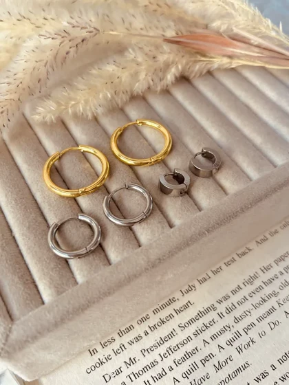 گوشواره حلقه‌ای ساده ml