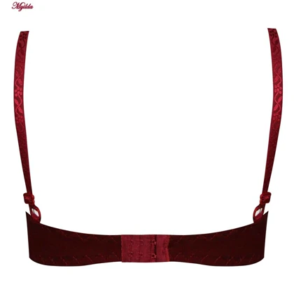 سوتین زنانه فنردار زرشکی کد 5044