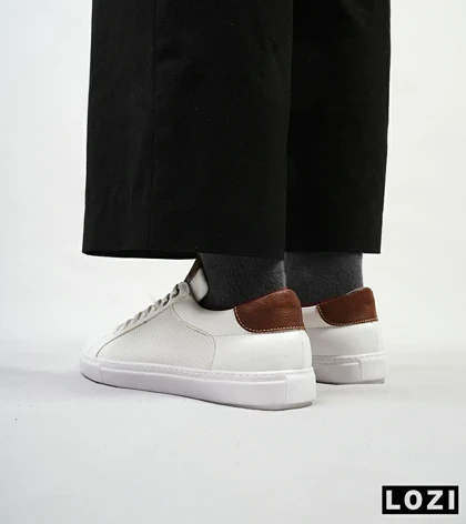 کفش اسنیکرزمردانه سفید PULL& BEAR