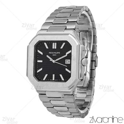 ساعت پتک فیلیپ کوبیتوس مردانه نقره ای صفحه مشکی 106932