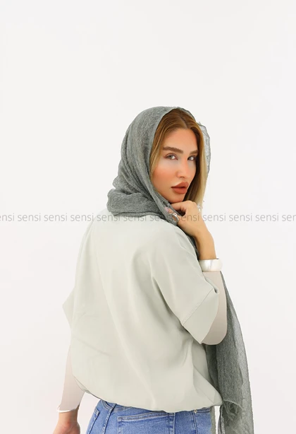 وست زنانه جلو زیپ کتان سیلک کد1006415