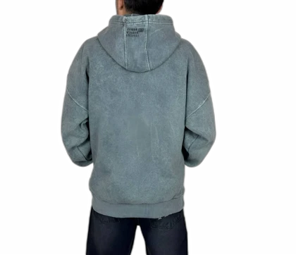 هودی سنگشور مردانه سبز زیتونی با قواره باکسی