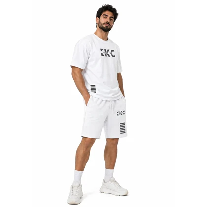 ست تیشرت و شلوارک اسپرت مدل ARY-5F0644 سفید