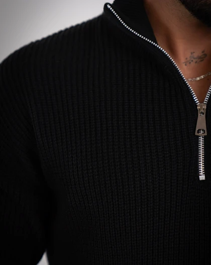 بافت مردانه نیم زیپ شاهین_کد4765