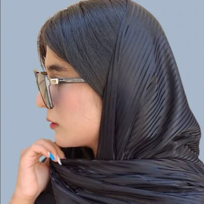 شال زنانه مدل واکسی مشکی