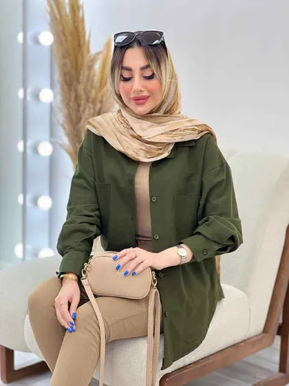 مانتو دو جیب ترنگ