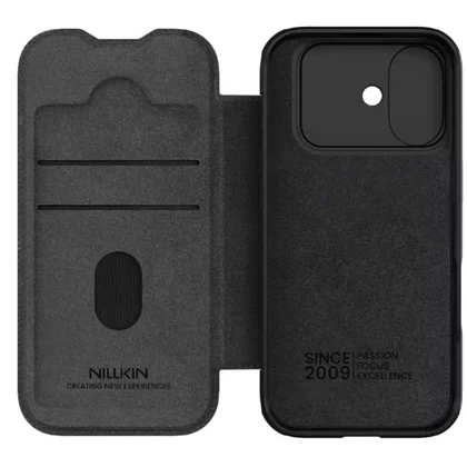 قاب چرمی کلاسوری آیفون 17 نیلکین Nillkin Qin Pro Leather