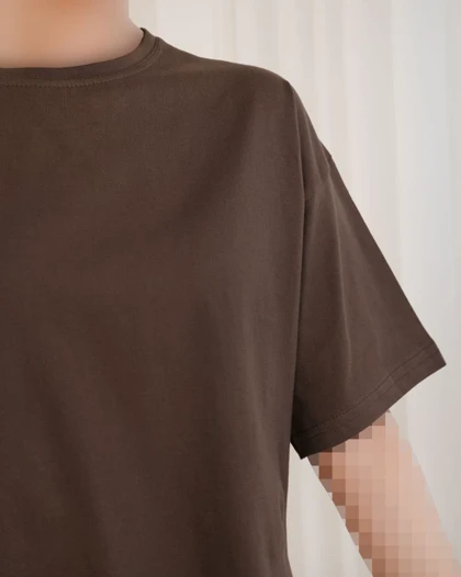 تیشرت کراپ ساده کد 29396