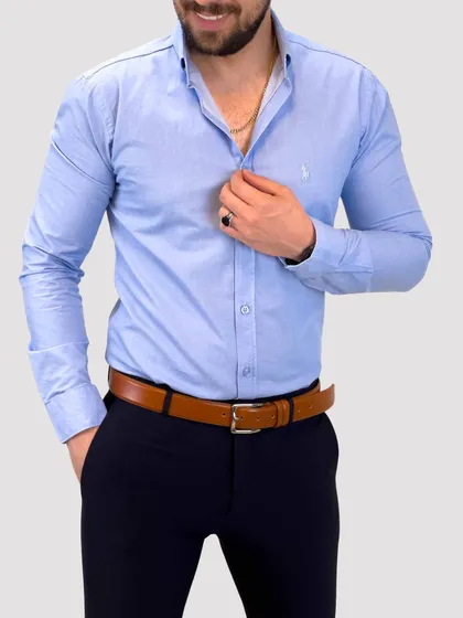 پیراهن 03029 POLO آبی روشن