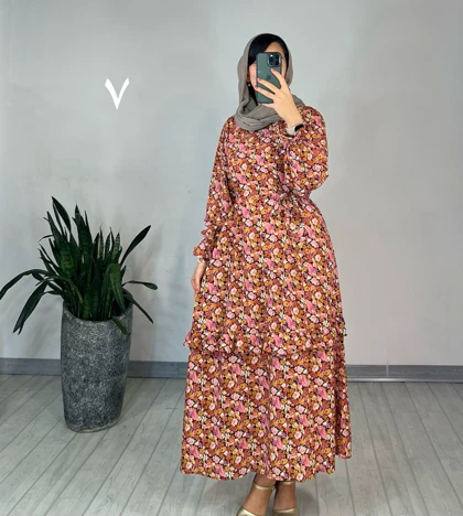 پیراهن مانتویی شکوفه 1