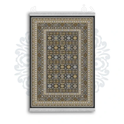 *جدید* فرشینه از جنس پارچه شانل مخمل ترک طرح فانتزی برند دفه کد 1231