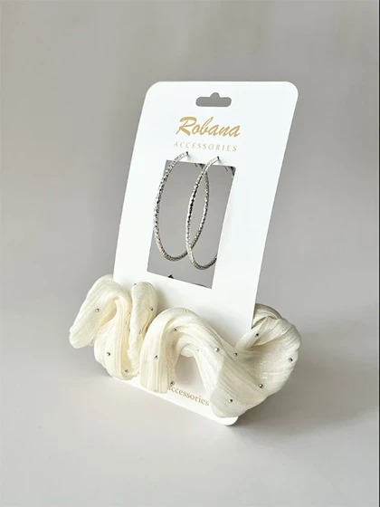 ست گوشواره و اسکرانچی 4040734