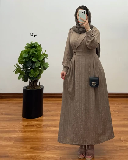 مانتو ژاکارد بلند دخترانه یاسمن