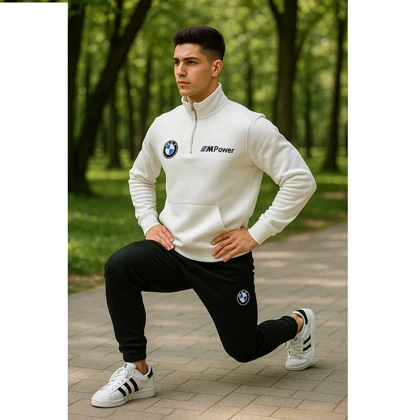 ست دورس و شلوارbmw مردانه طرح Mpower ویژه