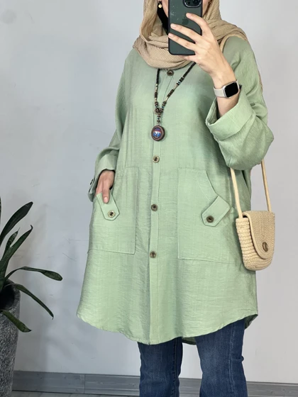 مانتو دکمه دار قاصدک