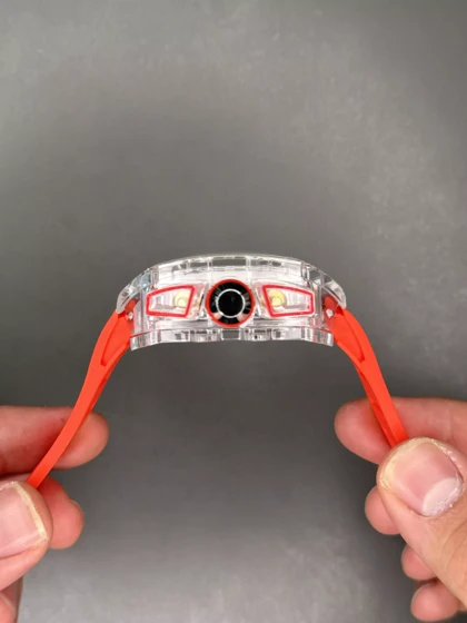 ساعت مچی ریچارد میل کورنوگراف قاب پلاستیکی قرمز Richard Mille