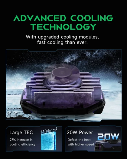 فن خنک‌کننده موبایل بلک شارک مدل FunCooler 3 Pro با قدرت 20 واتی