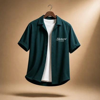 کراپ شرت مردانه لش مازراتی آستین کوتاه سبز کله غازی چاپ مینیمال با کیفیت تضمین شده / M16