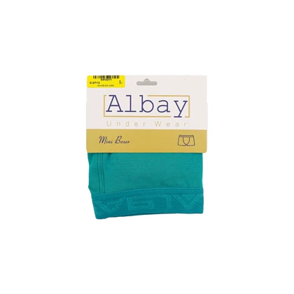 شورت نیم پا مردانه کش اسپرت سبز آبی Albay