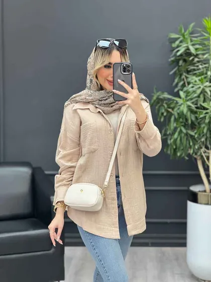 شومیز آستین پاگن پشت پیله