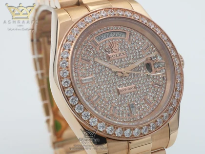 ساعت رولکس دی دیت نگین‌دار Rolex Day Date DRG 4