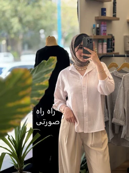 شومیز لینن دیپلمات_4362