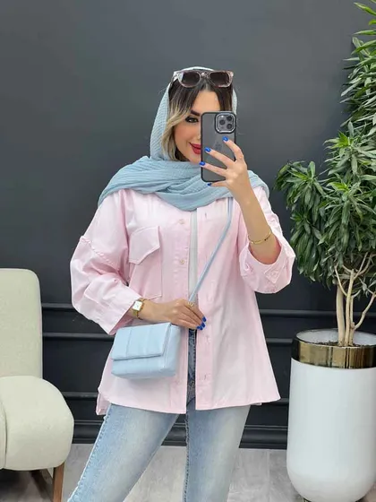 مانتو تک جیب پاکتی مهرا