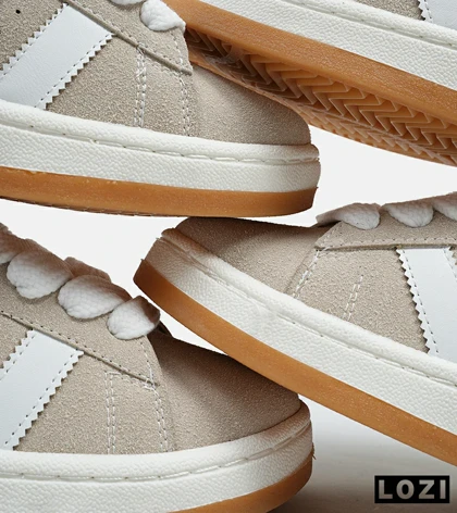 کفش کتانی مردانه و زنانه سفید کرم ADIDAS Campus مدل 5318