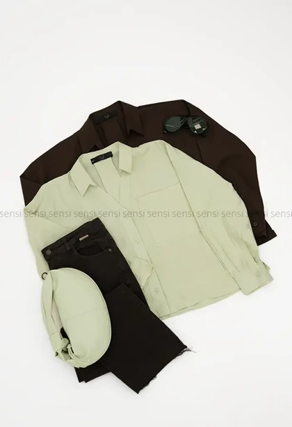 شومیز یقه هفت پری کد1005793