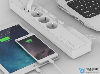 چند راهی 4 سوکت و 5 یو اس بی اوریکو Orico 4 AC with 5 USB Charging Port OSJ-4A5U-EU