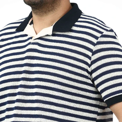 پولوشرت آستین کوتاه بافت مردانه سیزر مدل 15411865