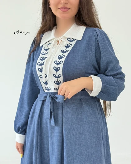 پیراهن مانتویی الارو کد 1842
