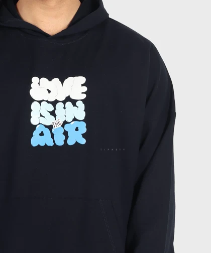 هودی سورمه ای طرحدار فری سایز 1456