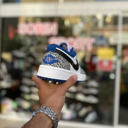 نایک جردن 1 سفید طوسی کد 5856