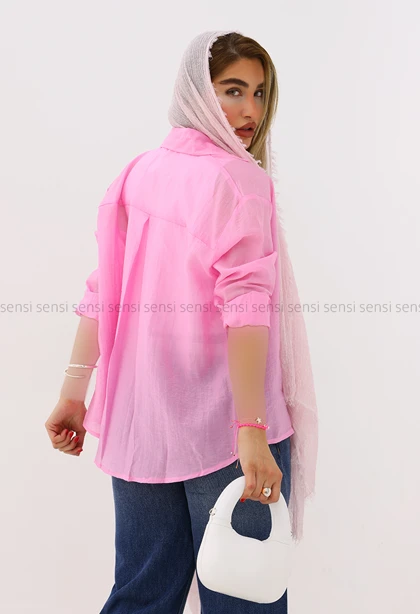 شومیز شیشه ای شاین دار کد1006054