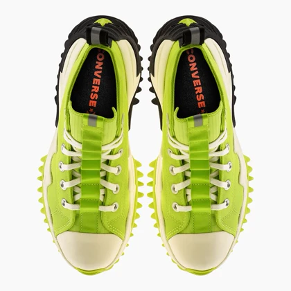 کفش آل استار اصل ساق بلند لژ دار سبز کاهویی all star run star motion green