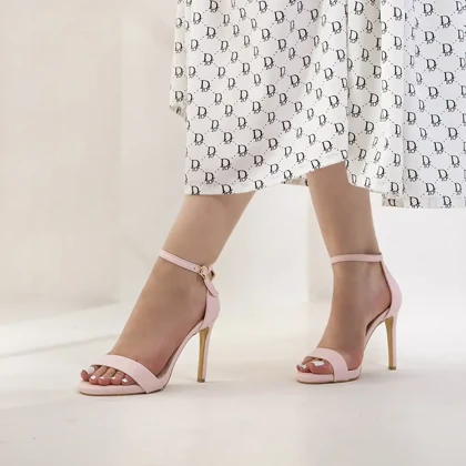 پاشنه‌بلند مدل لودشکا جلوباز صورتی کد 1763