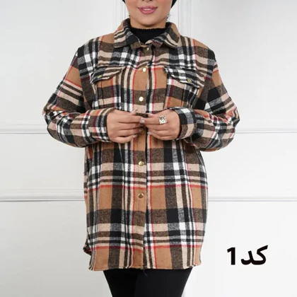 شکت چهارخونه پشمی گرم بالا 7292