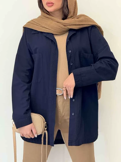 شومیز دو جیب پایین هلال