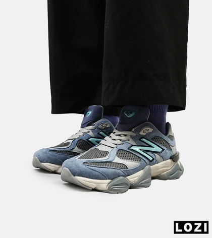 کفش کتانی مردانه آبی خاکستری NEW BALANCE 9060