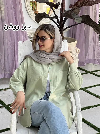 مانتو کتان پاییزه