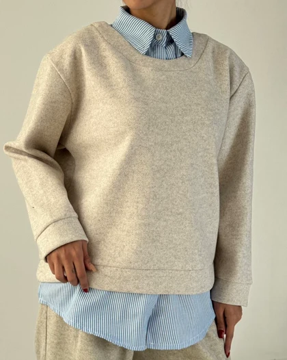 شومیز فوتر یقه دار  کد 1500127