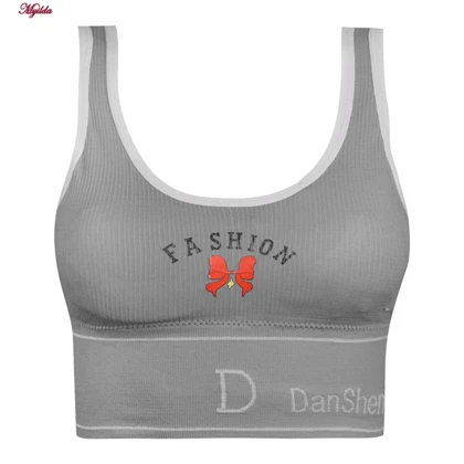 ست شورت و نیم‌تنه زنانه بدون فنر پددار رنگ خاکستری روشن کد 4620