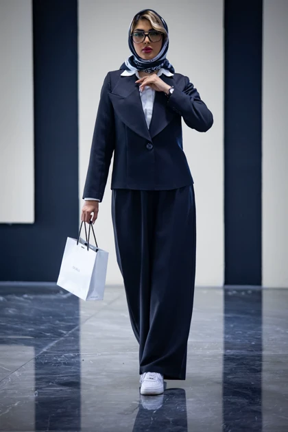 کت و شلوار یقه انگلیسی تک دکمه