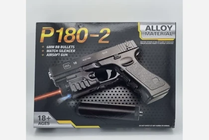 تفنگ بادی کلت اسباب بازی کد P180-2
